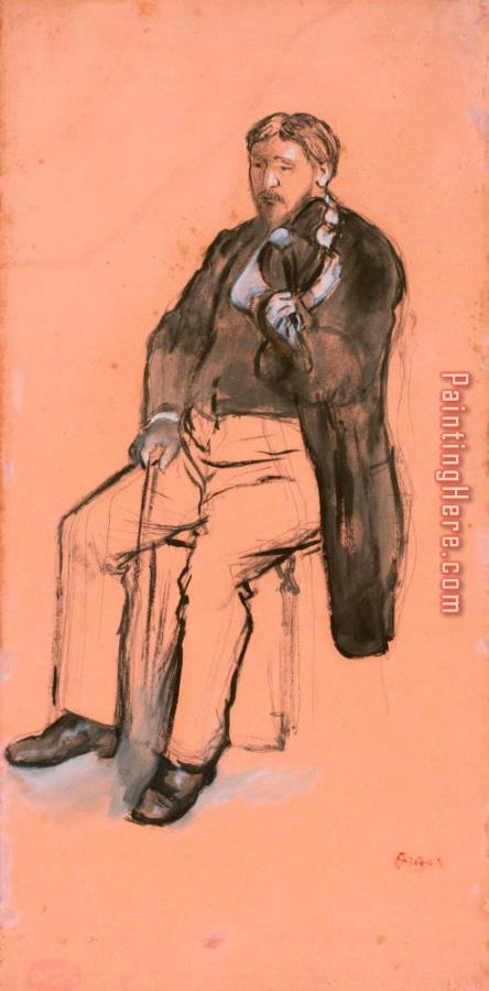 Edgar Degas Seated Violin Player